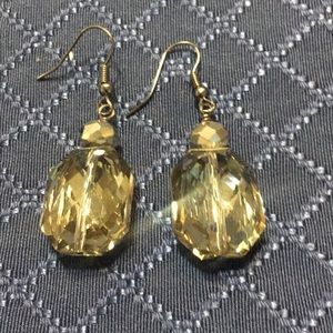 Grey crystal earrings